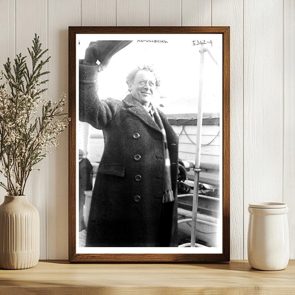 1921 Portrait of Classical Conductor Mengelberg