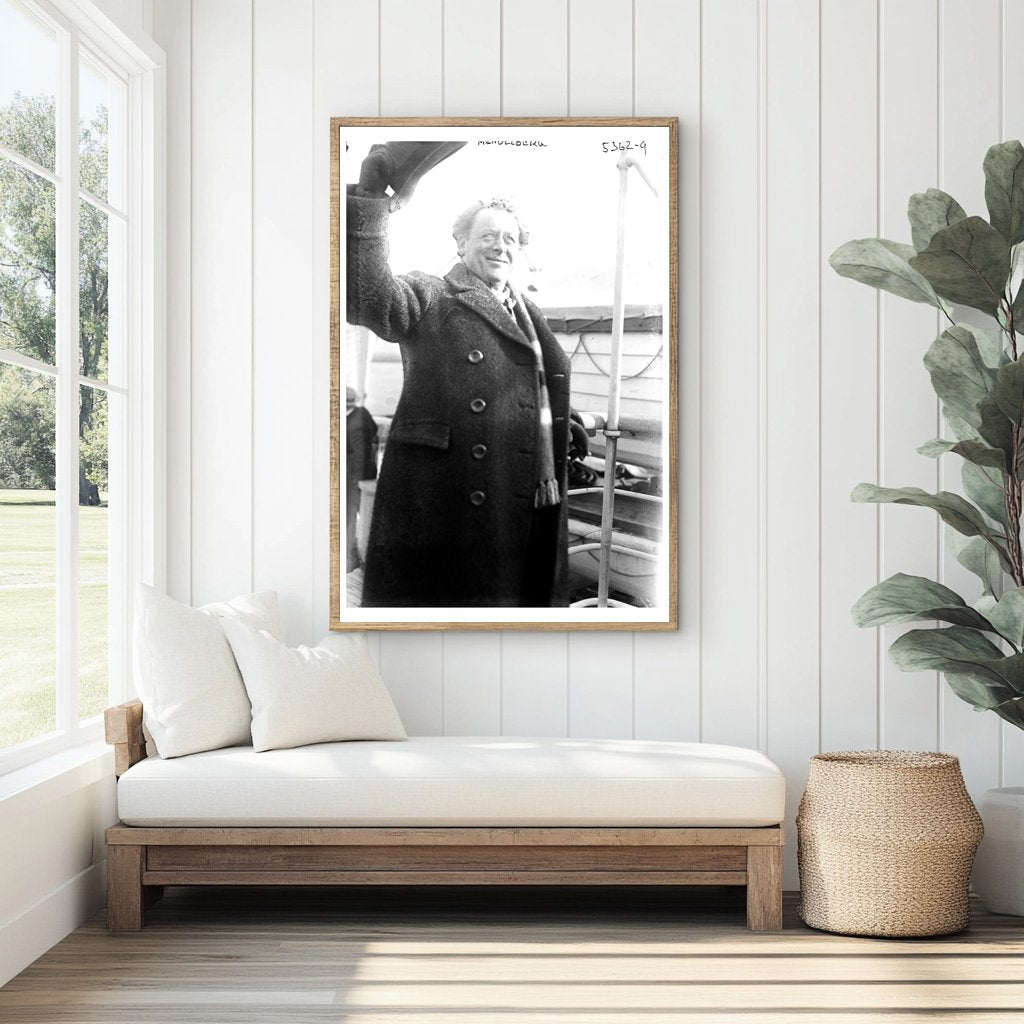 1921 Portrait of Classical Conductor Mengelberg