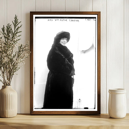 Elegant Society Portrait of Mrs. Wm. Astor Chanler