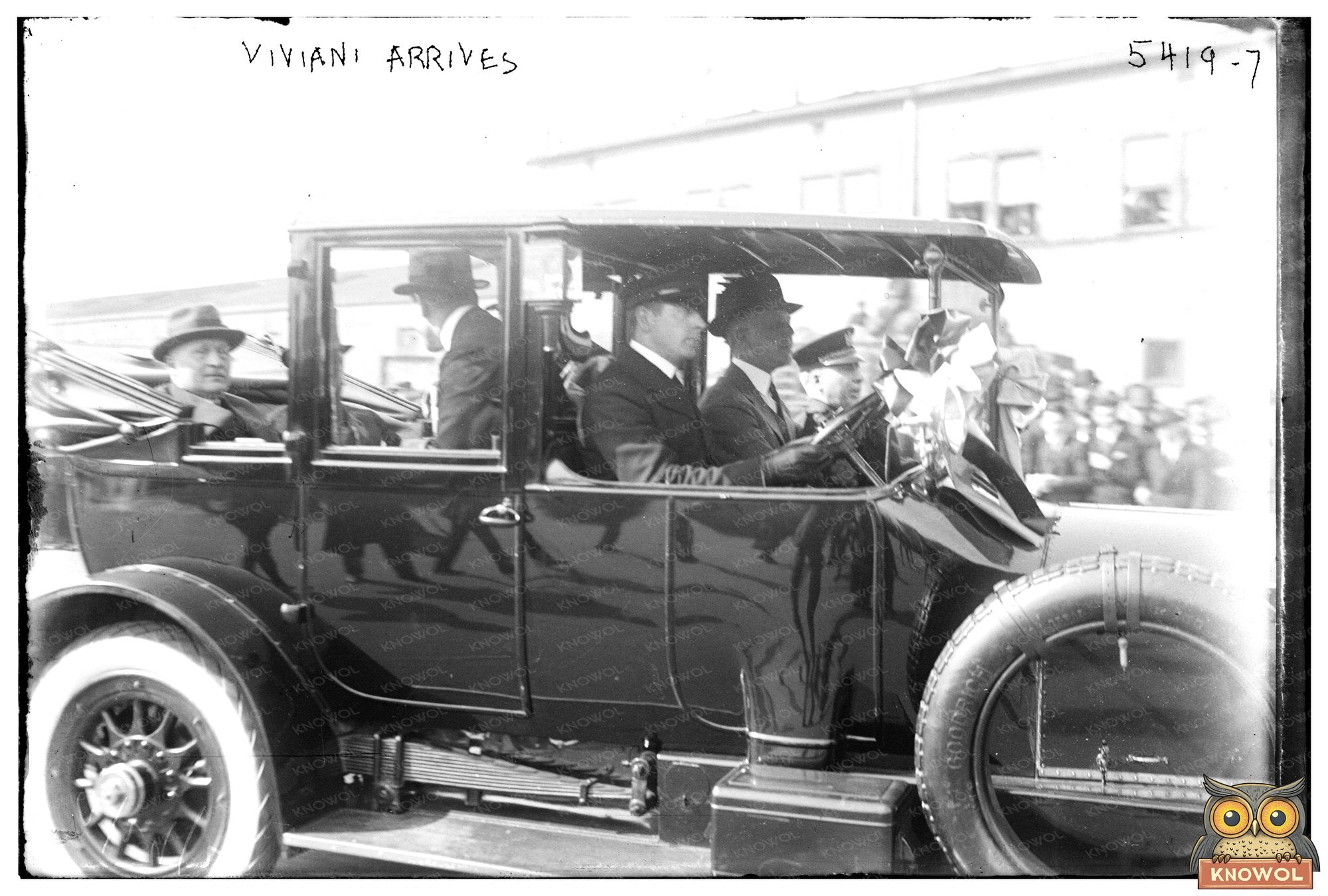 French Statesman Vivianis Historic U.S. Arrival