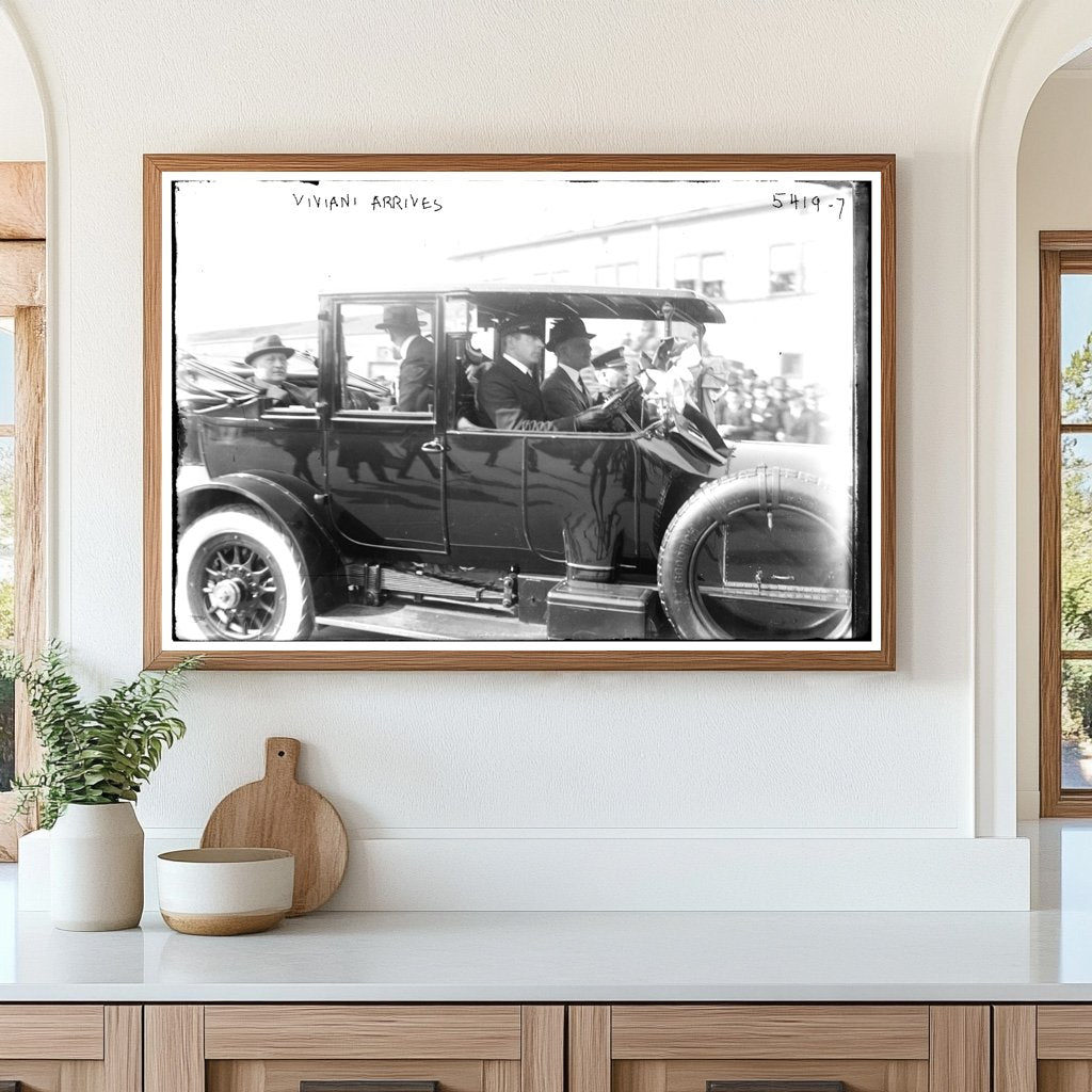 French Statesman Vivianis Historic U.S. Arrival
