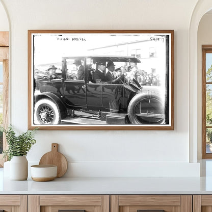 French Statesman Vivianis Historic U.S. Arrival