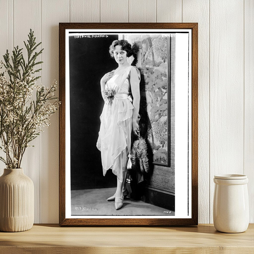 1920s Icon: Natalie Manning in Vintage Glass Negative