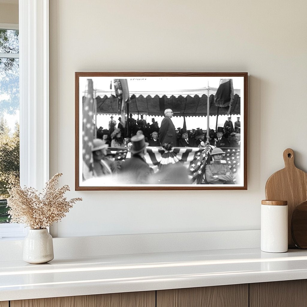 1921 Presidential Moment: Warren G. Harding Captured