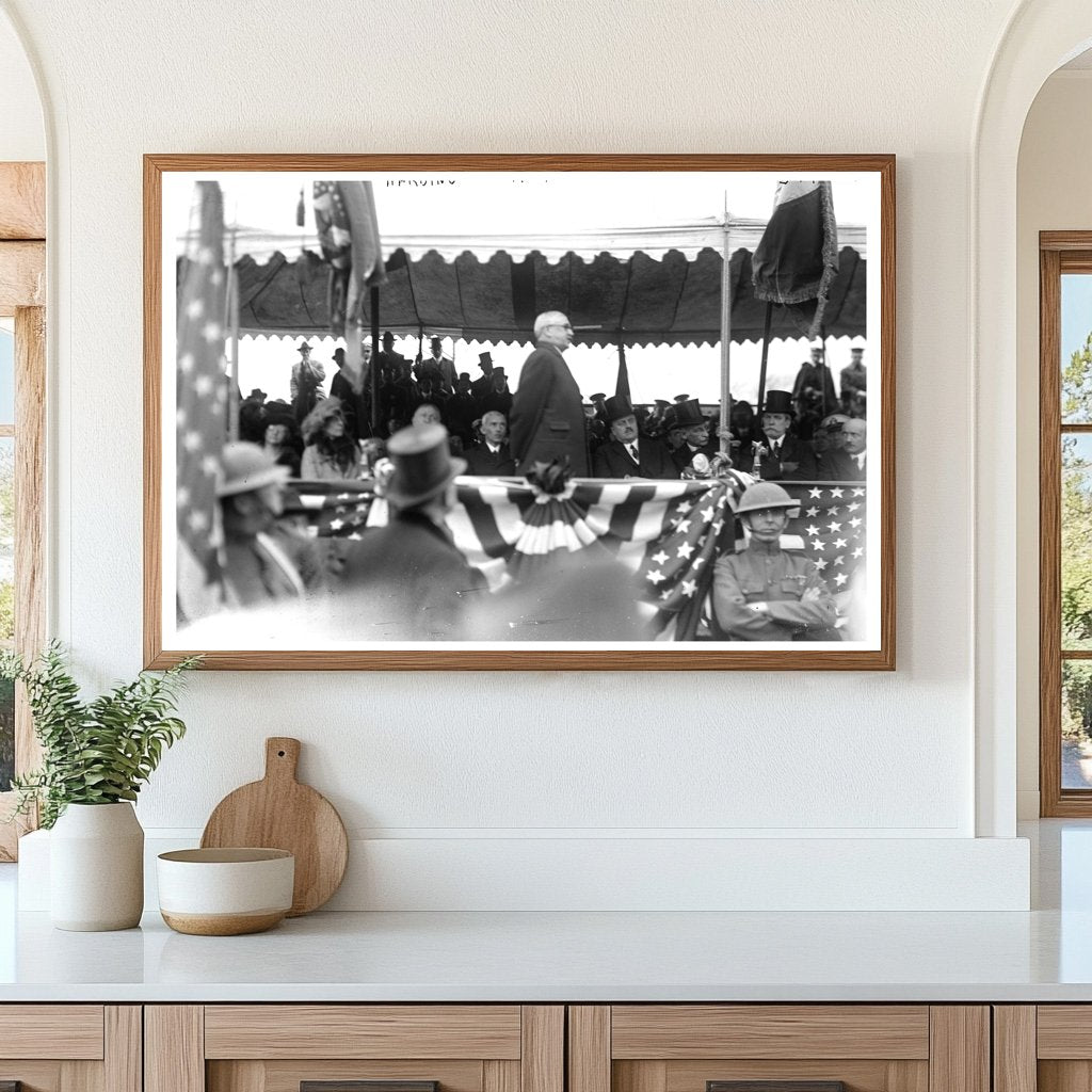 1921 Presidential Moment: Warren G. Harding Captured