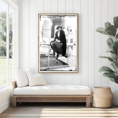 Elegant Portrait of Mrs. Martin Beck, 1920s Era