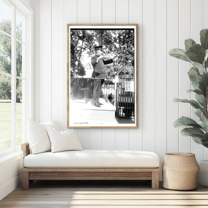 1921 Starlight Park Conductor Leading Outdoor Symphony