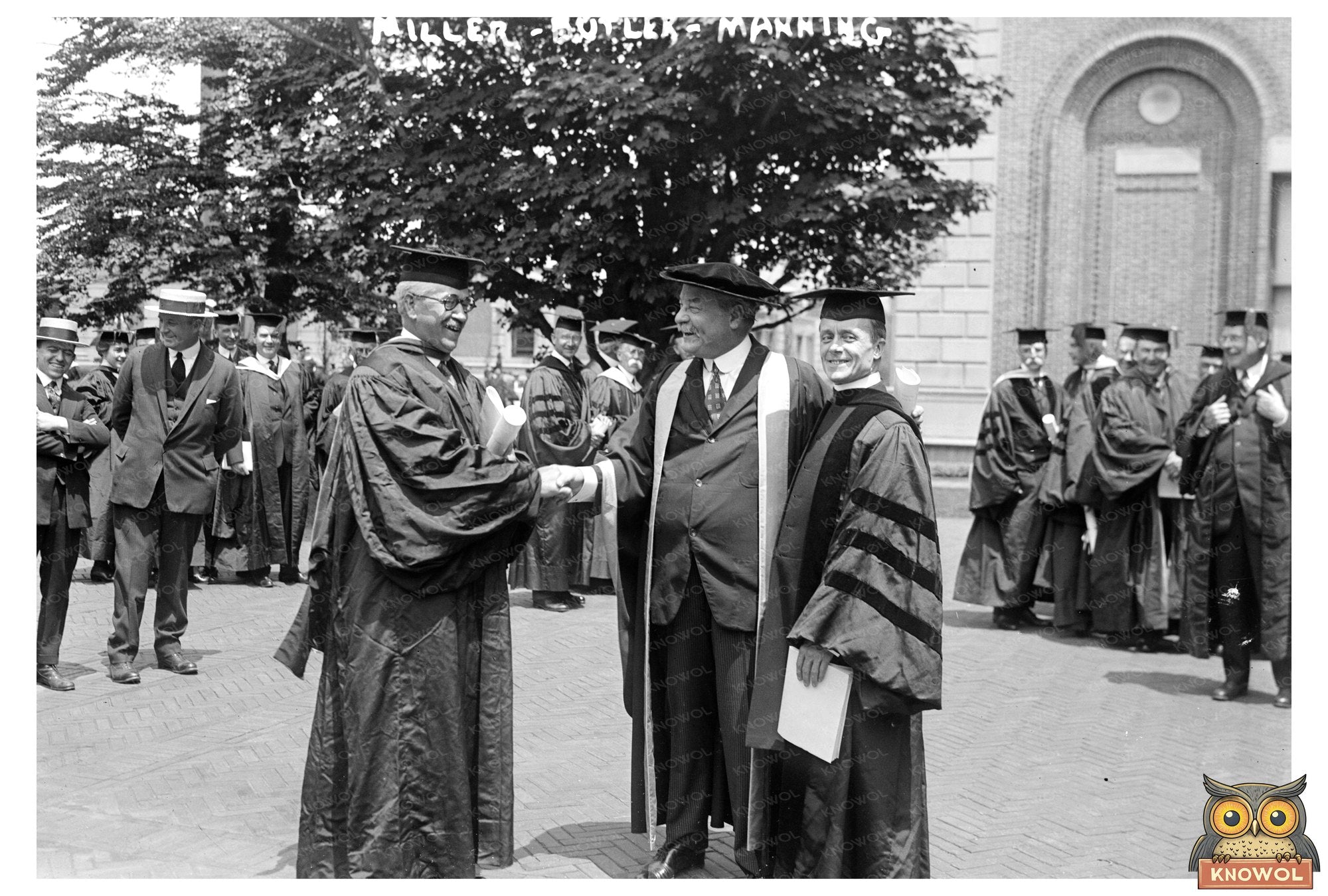 1921 Trio Portrait: Miller, Butler & Manning in Focus