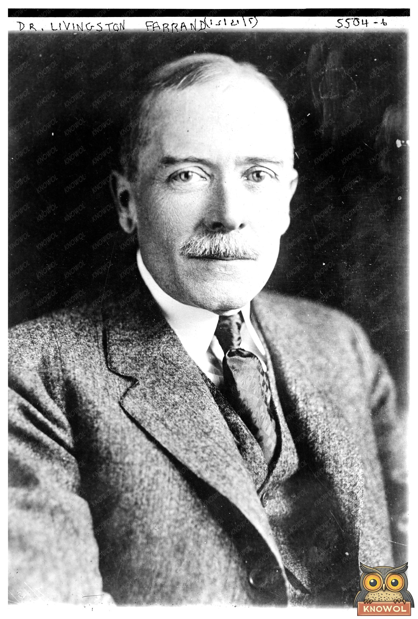 1921 Portrait of Pioneer Dr. Livingston Farrand