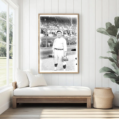 1921 New York NL Baseball Star in Action