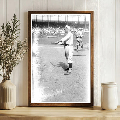 1921 New York NL Baseball Star in Action