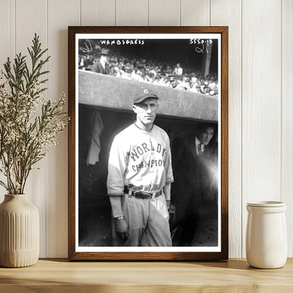 1921 Baseball Star Bill Wambsganss in Action