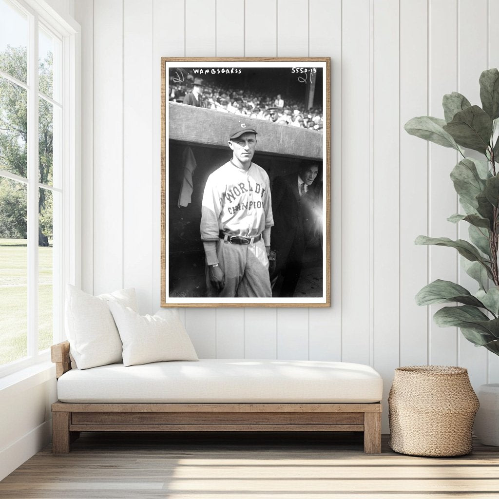 1921 Baseball Star Bill Wambsganss in Action