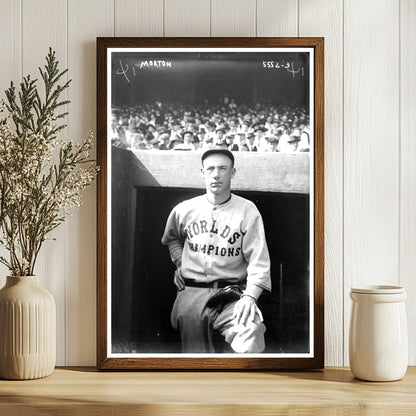 1921 Vintage Portrait of Cleveland Baseball Legend