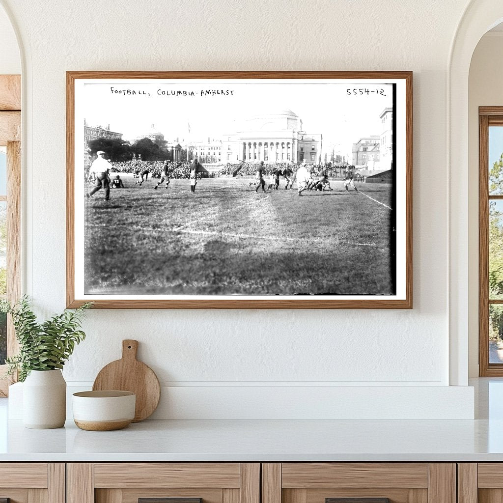 1920s Clash: Columbia vs. Amherst Football Game