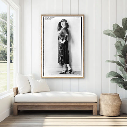 1920s Glamour: Beaded Canton Crepe Gown Elegance