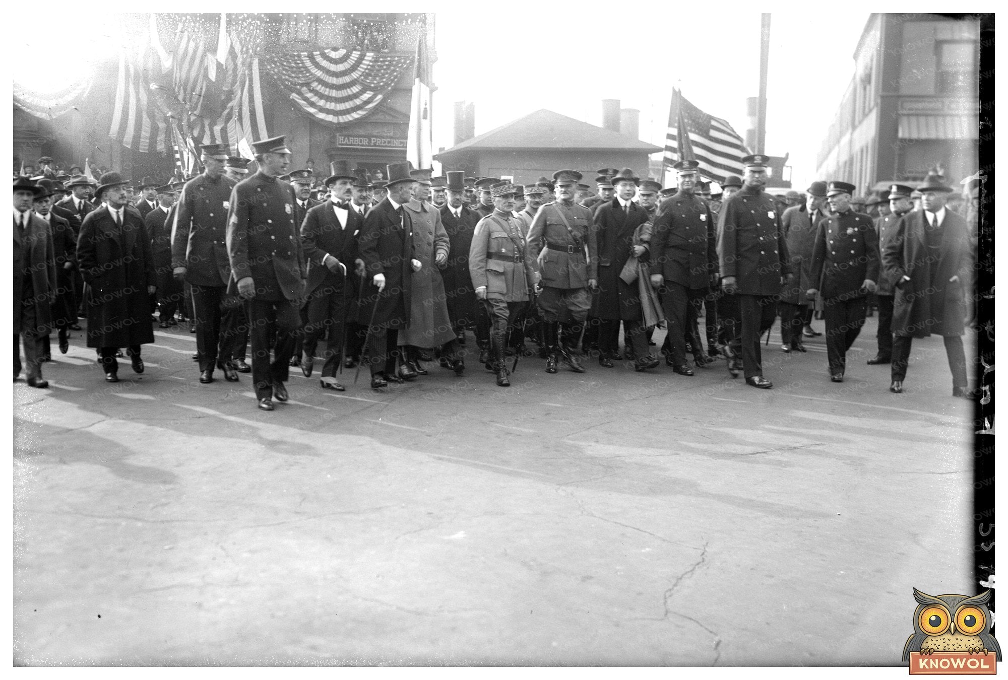 Historic Meeting of WWI Giants: Foch & Pershing