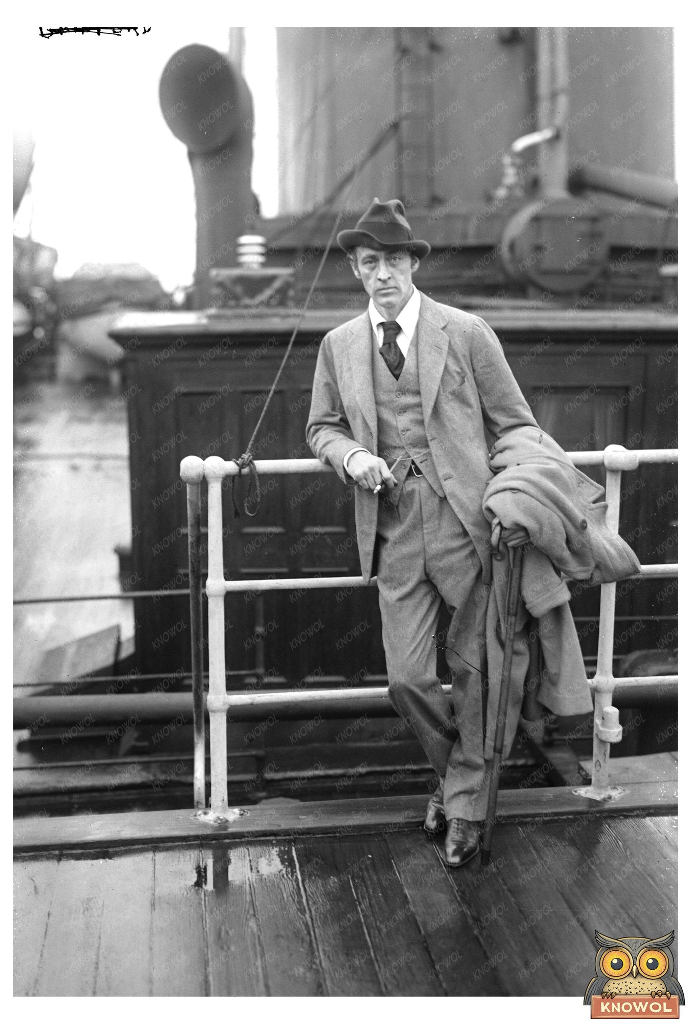 1920s Theatrical Icon in Poignant Glass Negative