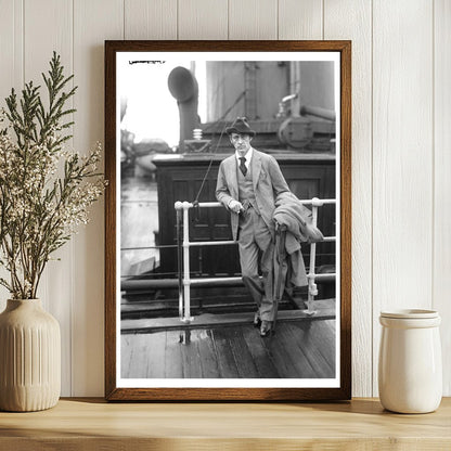 1920s Theatrical Icon in Poignant Glass Negative