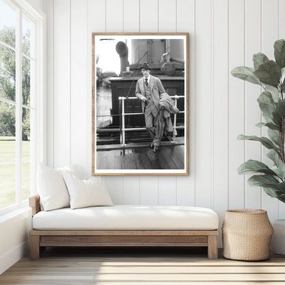 1920s Theatrical Icon in Poignant Glass Negative