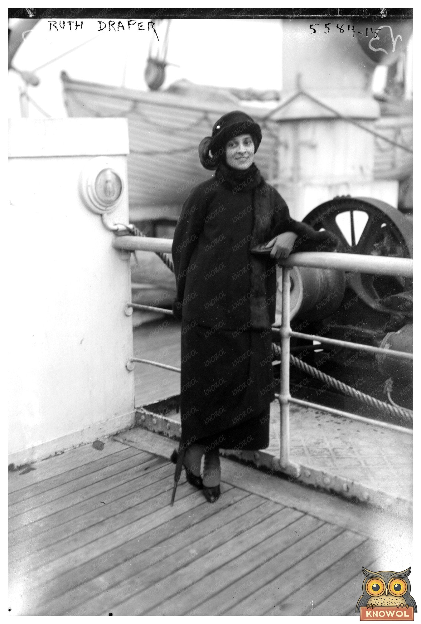 1920s Monologue Star Ruth Draper in Captivating Pose