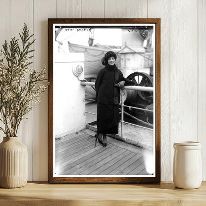 1920s Monologue Star Ruth Draper in Captivating Pose