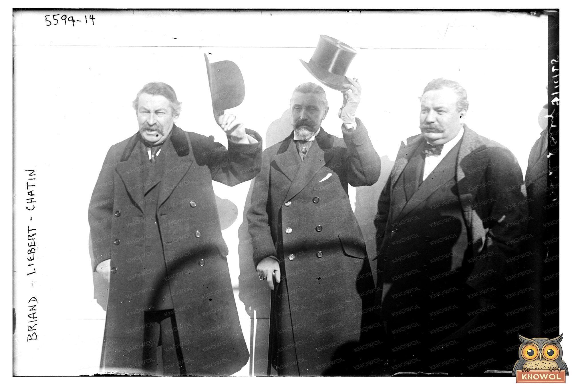 1921 Political Leaders Summit: Briand, Liebert, and Chatin