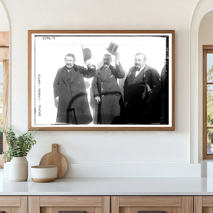 1921 Political Leaders Summit: Briand, Liebert, and Chatin