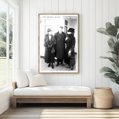 1921 Snapshot of Earl Sandwich and His Beloved Wife