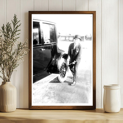 1920s Tire Repair: A Glimpse into Daily Life