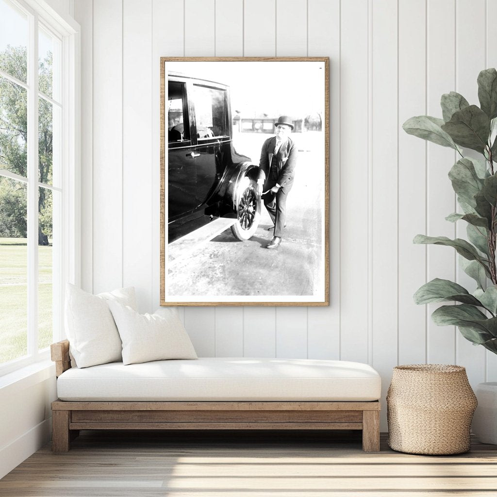 1920s Tire Repair: A Glimpse into Daily Life