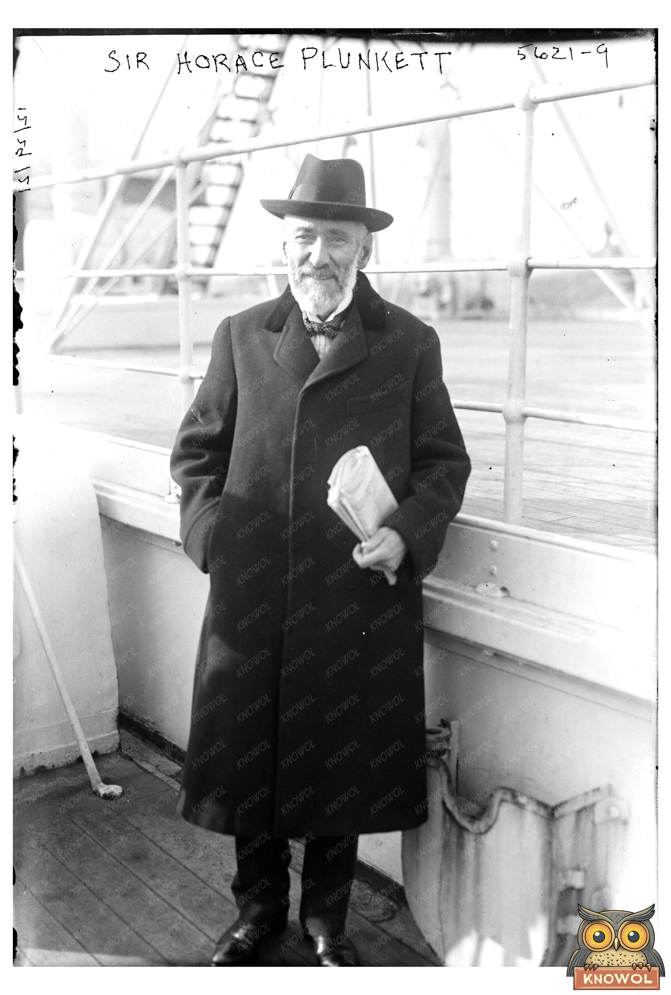 1921 Portrait of Sir Horace Plunkett: Irish Reform Leader