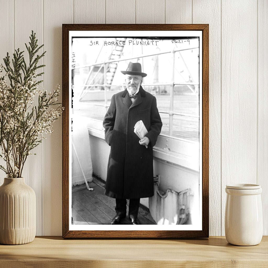 1921 Portrait of Sir Horace Plunkett: Irish Reform Leader