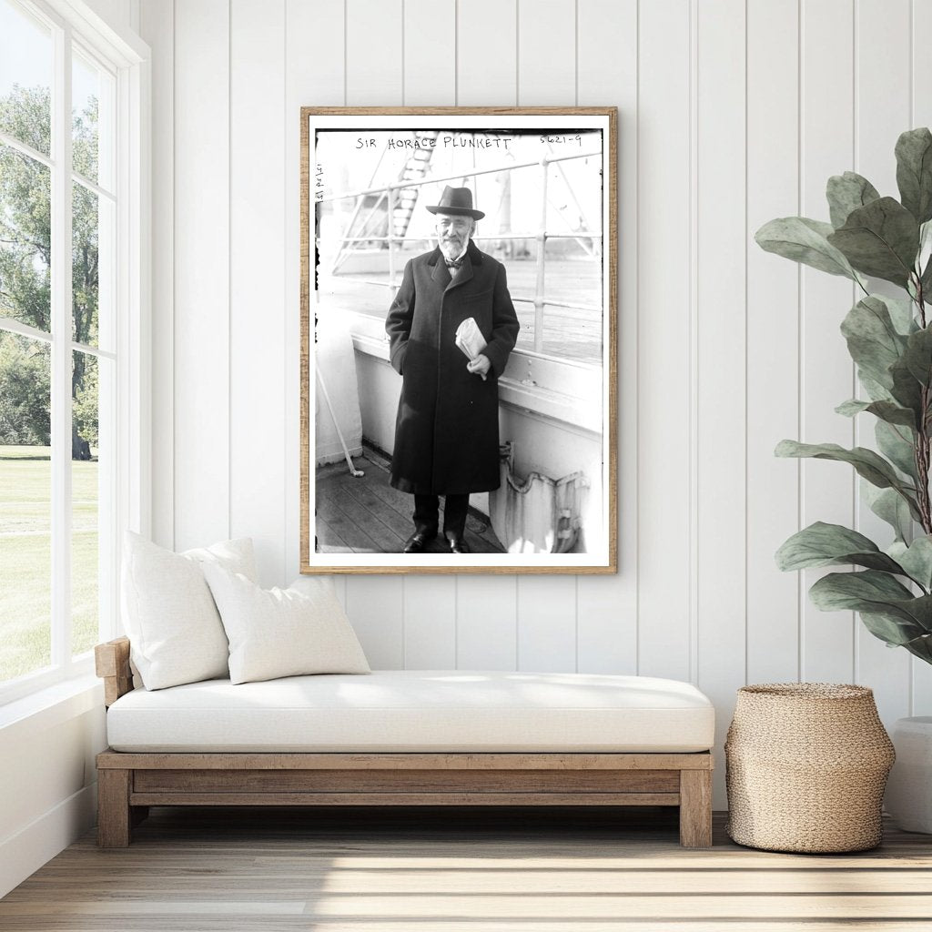 1921 Portrait of Sir Horace Plunkett: Irish Reform Leader