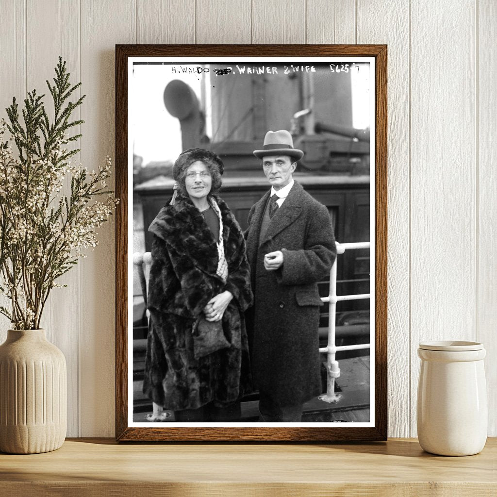 1920s Vintage Couple Portrait in Elegant Attire
