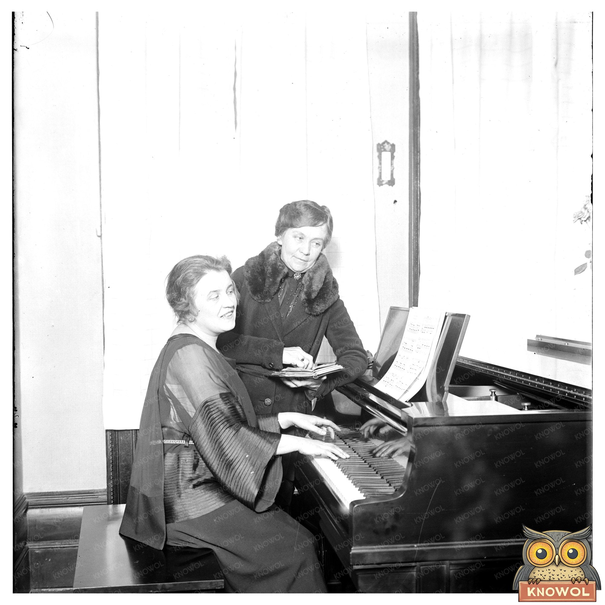 Elegant Portrait of Dux with Mrs. Carlyle Scott, 1920s
