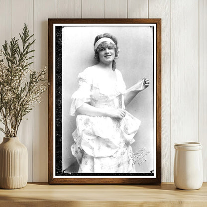 1921 Enigmatic Portrait: Marion in Vintage Elegance