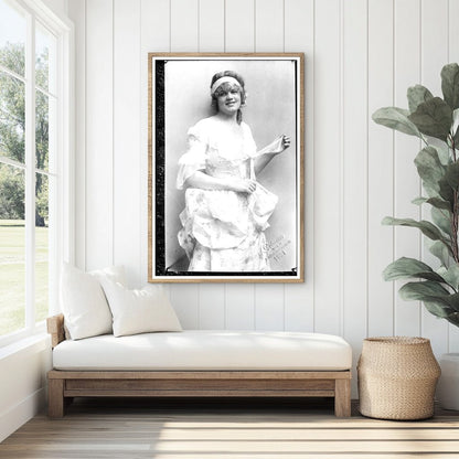 1921 Enigmatic Portrait: Marion in Vintage Elegance