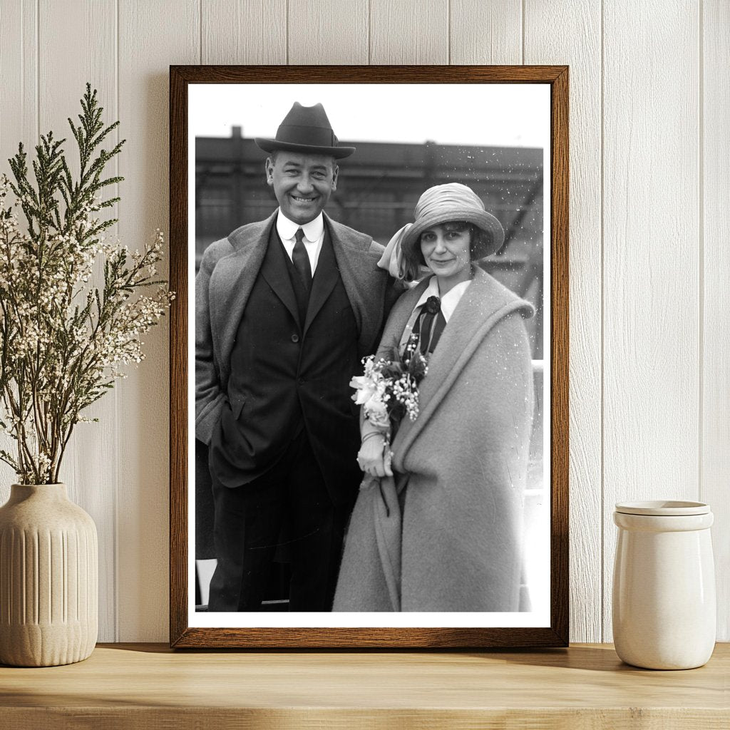 1920s Intimate Portrait of Leslie Kincaid & Wife