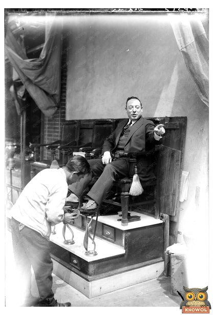 1920s American Social Change: De Luca Glass Negative