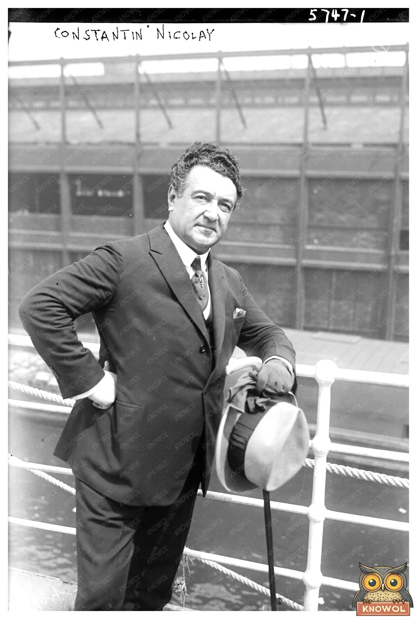 1922 Portrait of Influential Figure Constantin Nicolay