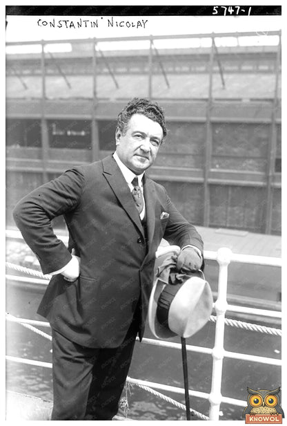 1922 Portrait of Influential Figure Constantin Nicolay