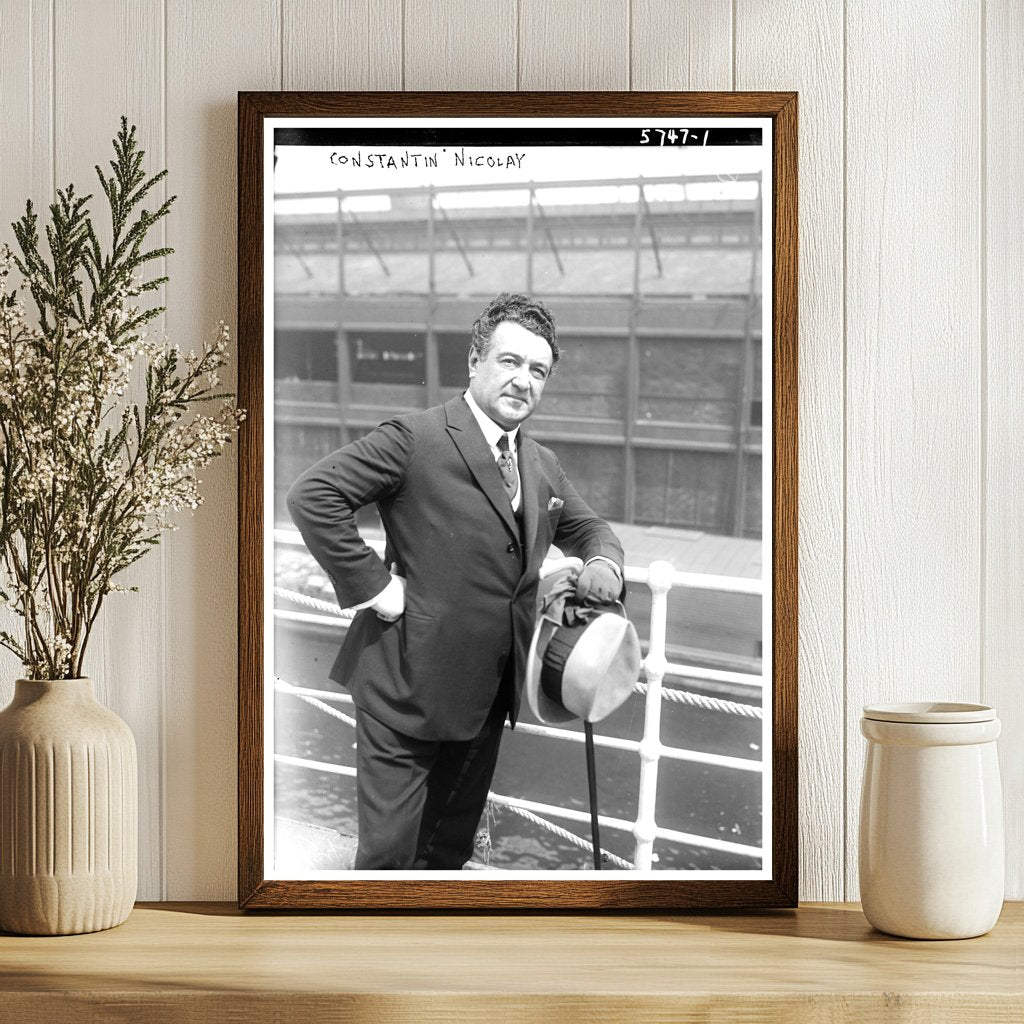 1922 Portrait of Influential Figure Constantin Nicolay