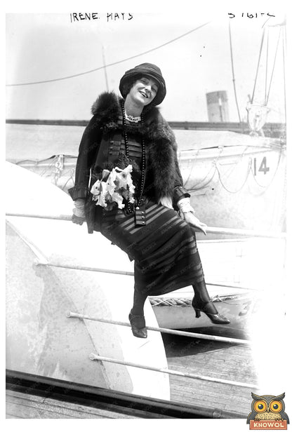 1922 Portrait of Irene Hays: A Glimpse into History