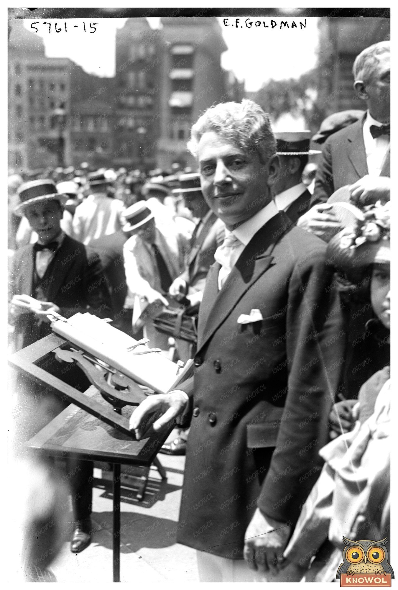 1920s Social Reformer Portrait: E.F. Goldman