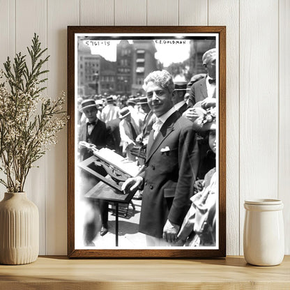 1920s Social Reformer Portrait: E.F. Goldman