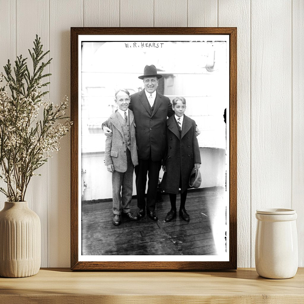 Iconic Portrait of Early 20th Century Media Mogul