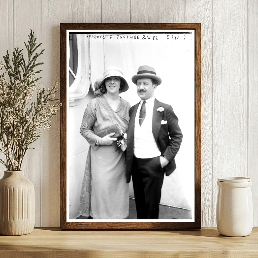 1920s Couple Embracing Everyday Life Together