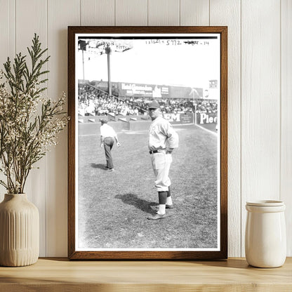 1921 Pittsburgh Baseball Team Manager in Action