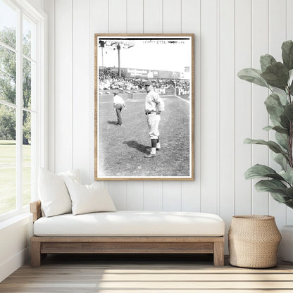 1921 Pittsburgh Baseball Team Manager in Action